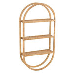 Paris Prix Étagère Murale 3 Niveaux  Ovale  110cm Naturel