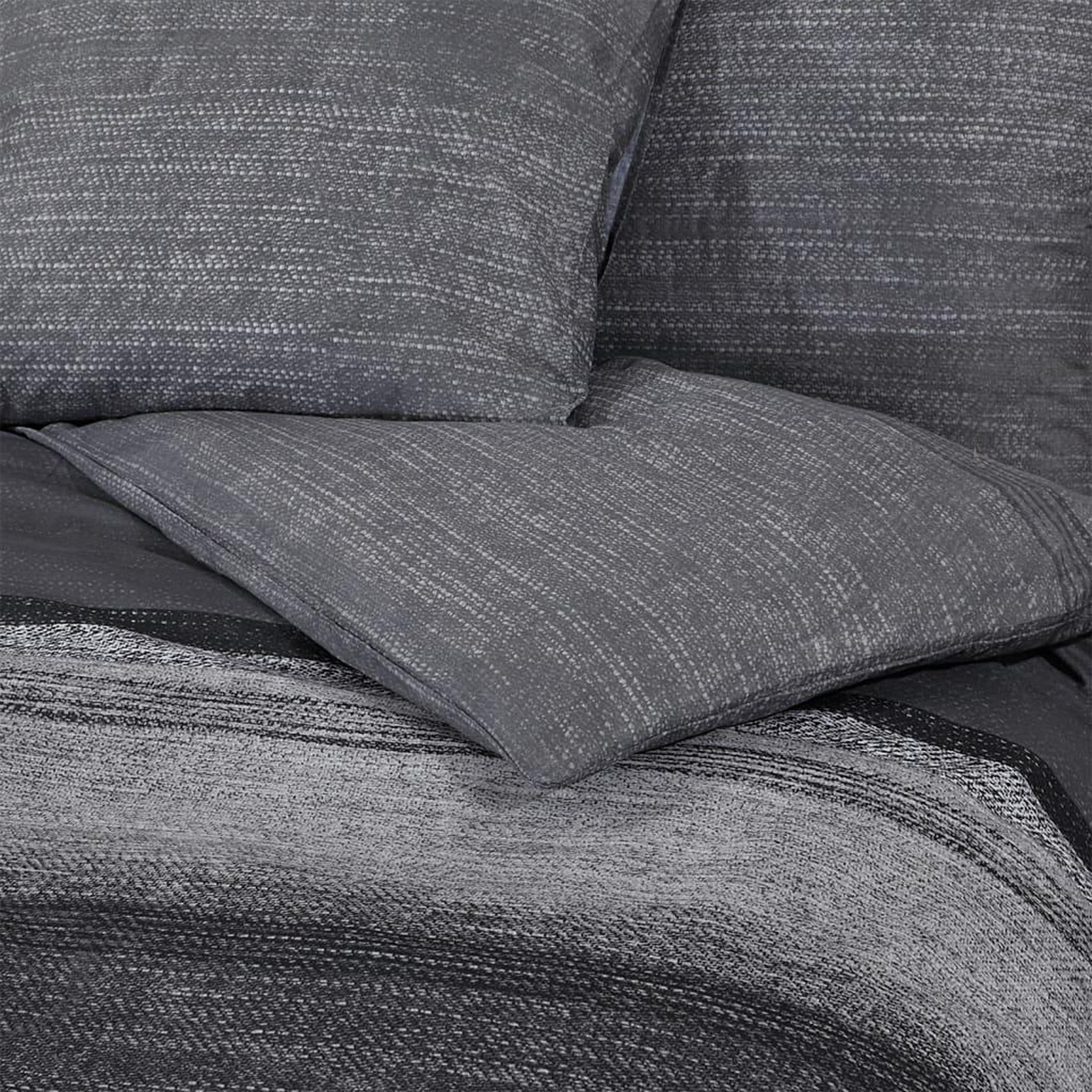 Voir la diapositive 5 : VIDAXL Ensemble de housse de couette gris fonce 200x200 cm Coton