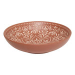 SECRET DE GOURMET Lot de 6 Assiettes Creuses en Céramique  Inès  20cm Terracotta