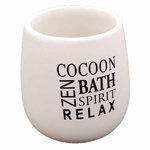 Paris Prix Gobelet de Salle de Bain  Tikal  9cm Blanc