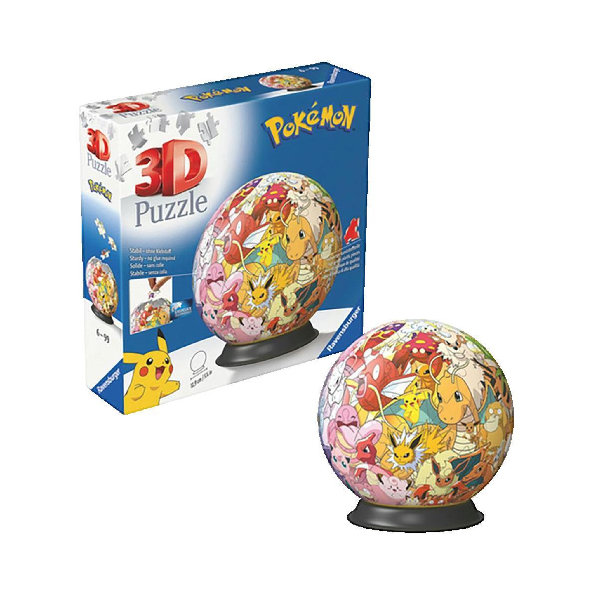 Voir la diapositive 3 : RAVENSBURGER Puzzle 3D rond Ravensburger Pokémon
