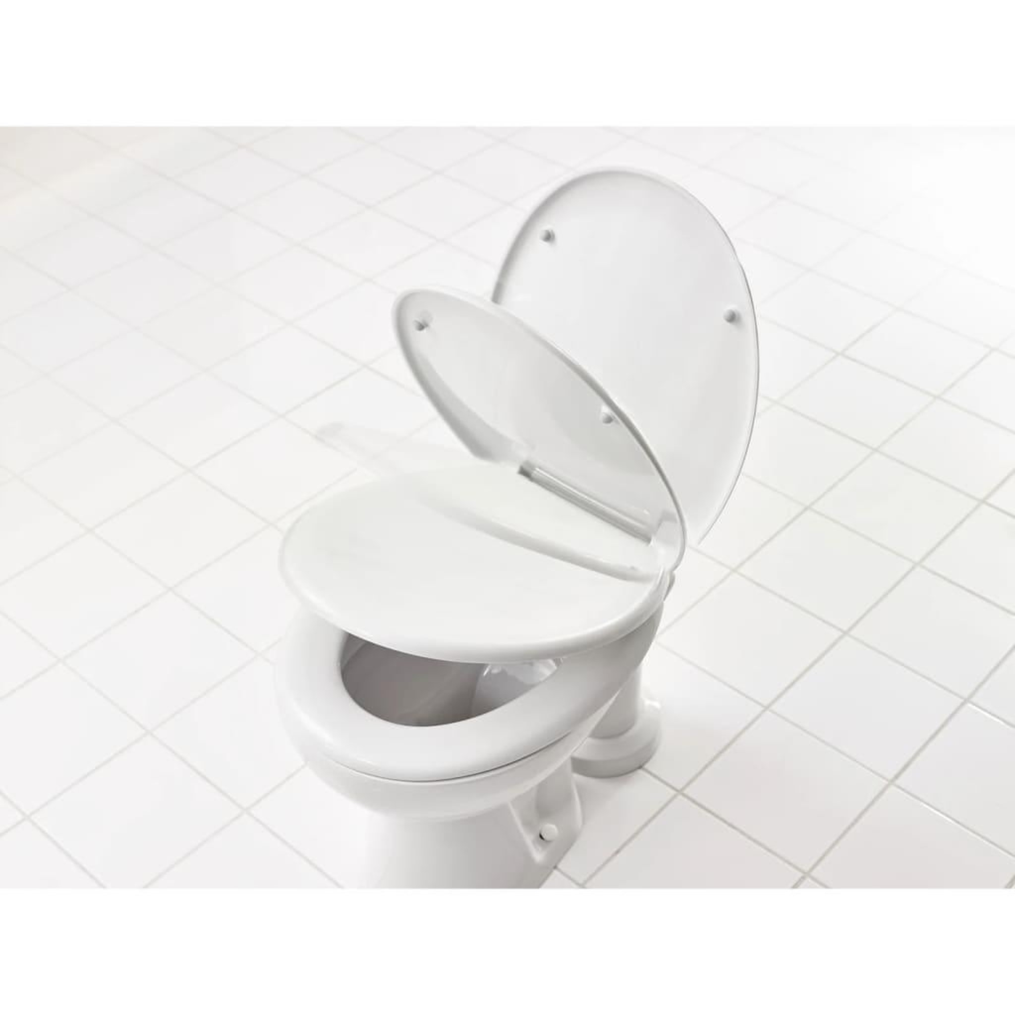Voir la diapositive 1 : RIDDER RIDDER Siege de toilette a fermeture en douceur generation blanc