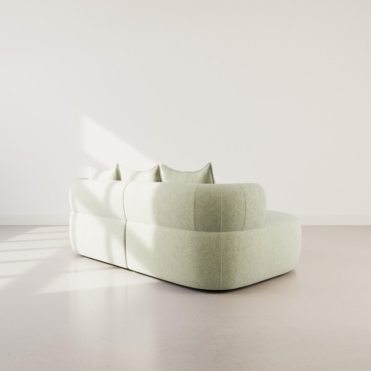 LISA DESIGN Angela - canapé d'angle gauche 4 places en velours texturé