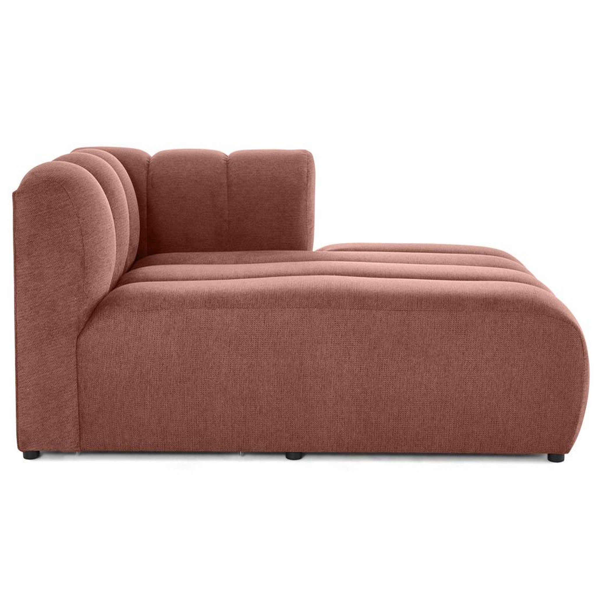 Voir la diapositive 1 : BEST MOBILIER Debbie - module d'assise méridienne droit en tissu texturé