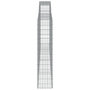 Voir la diapositive 4 : VIDAXL Panier de gabions arque 400x30x140/160 cm Fer galvanise