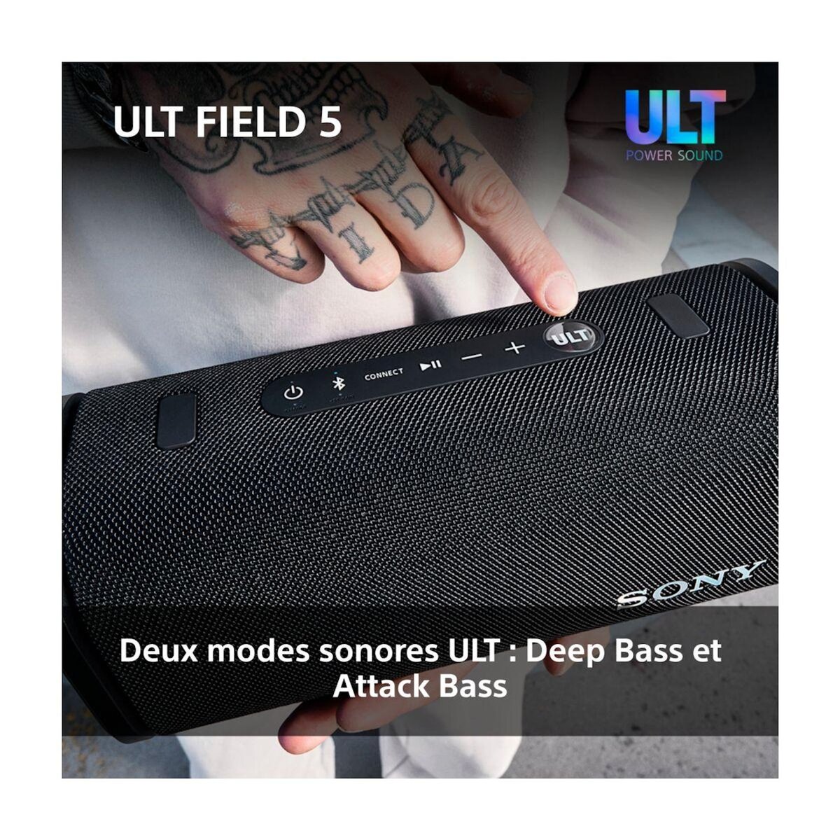 SONY Enceinte portable ULT FIELD 5 Blanc minéral