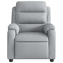 Voir la diapositive 6 : VIDAXL Fauteuil inclinable Gris clair Tissu