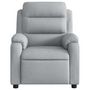 Voir la diapositive 6 : VIDAXL Fauteuil inclinable Gris clair Tissu