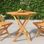 Voir la diapositive 1 : VIDAXL Table pliable de jardin 85x85x76 cm Bois de teck solide