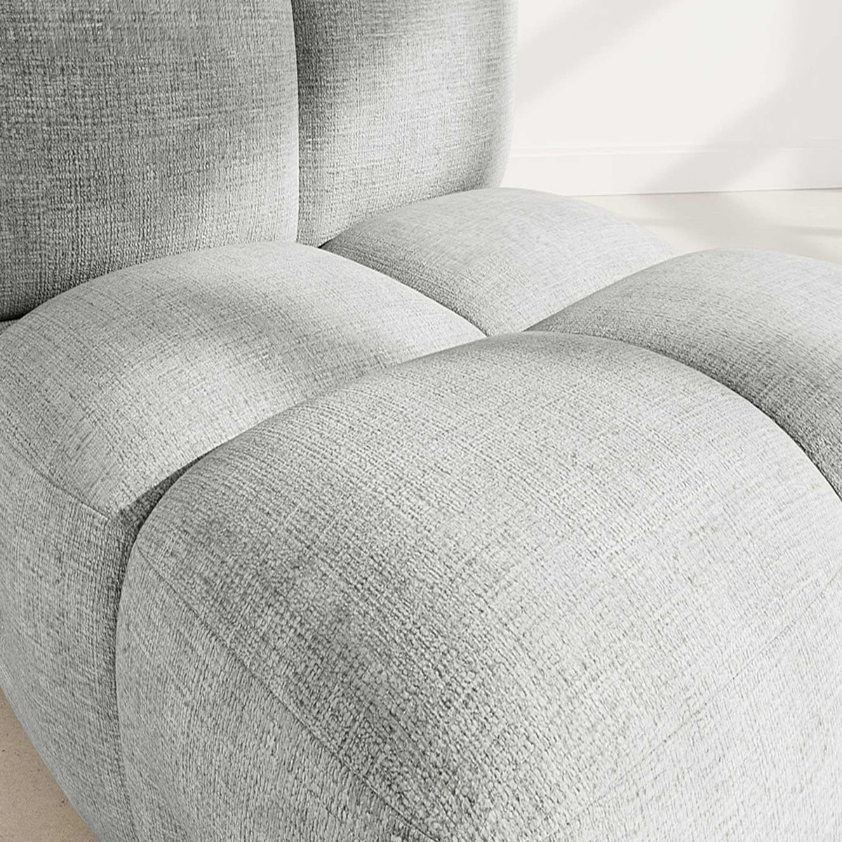 LISA DESIGN Grace - module d'assise en velours texturé