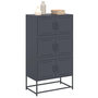 Voir la diapositive 4 : VIDAXL Buffet anthracite 68,5x38,5x123,5 cm acier