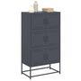Voir la diapositive 4 : VIDAXL Buffet anthracite 68,5x38,5x123,5 cm acier