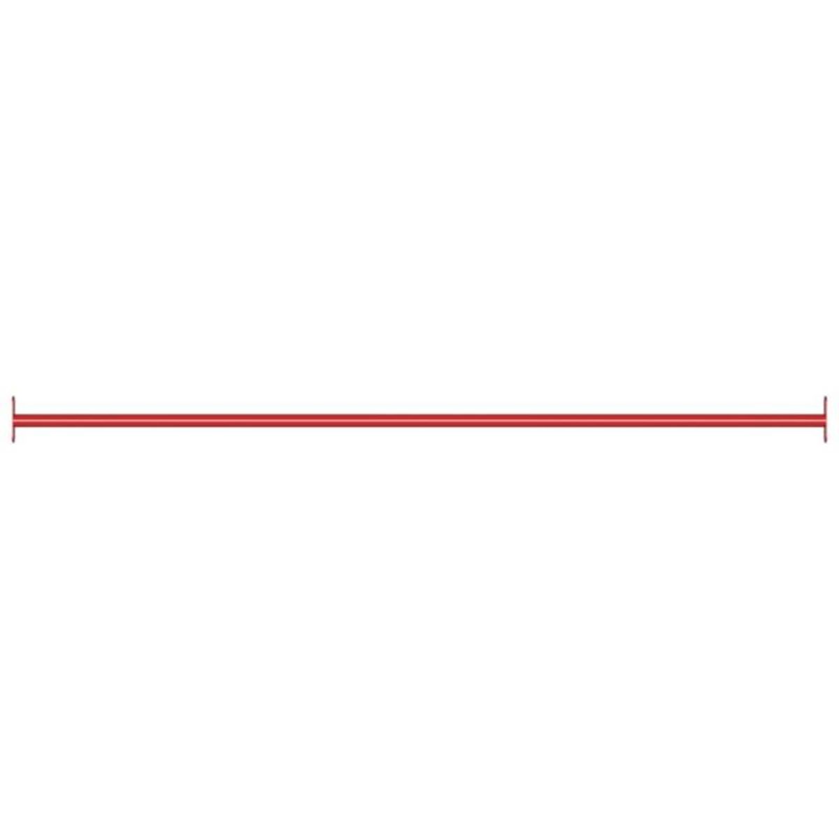 VIDAXL Barre de retournement 125 cm Acier Rouge