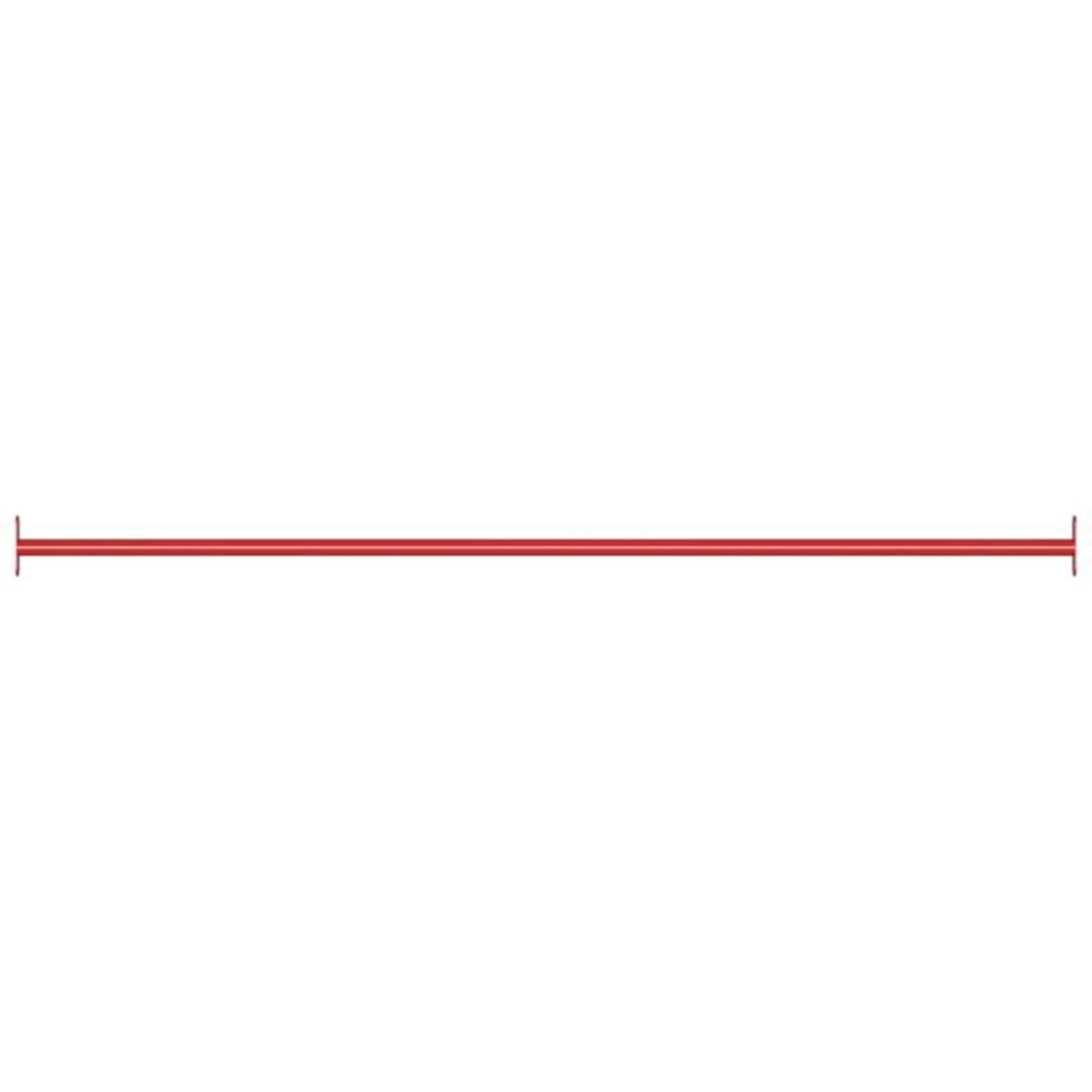 VIDAXL Barre de retournement 125 cm Acier Rouge