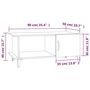 Voir la diapositive 6 : VIDAXL Table basse Blanc 90x50x40 cm Bois d'ingenierie