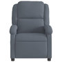 Voir la diapositive 3 : VIDAXL Fauteuil inclinable Gris fonce Velours