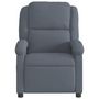 Voir la diapositive 3 : VIDAXL Fauteuil inclinable Gris fonce Velours