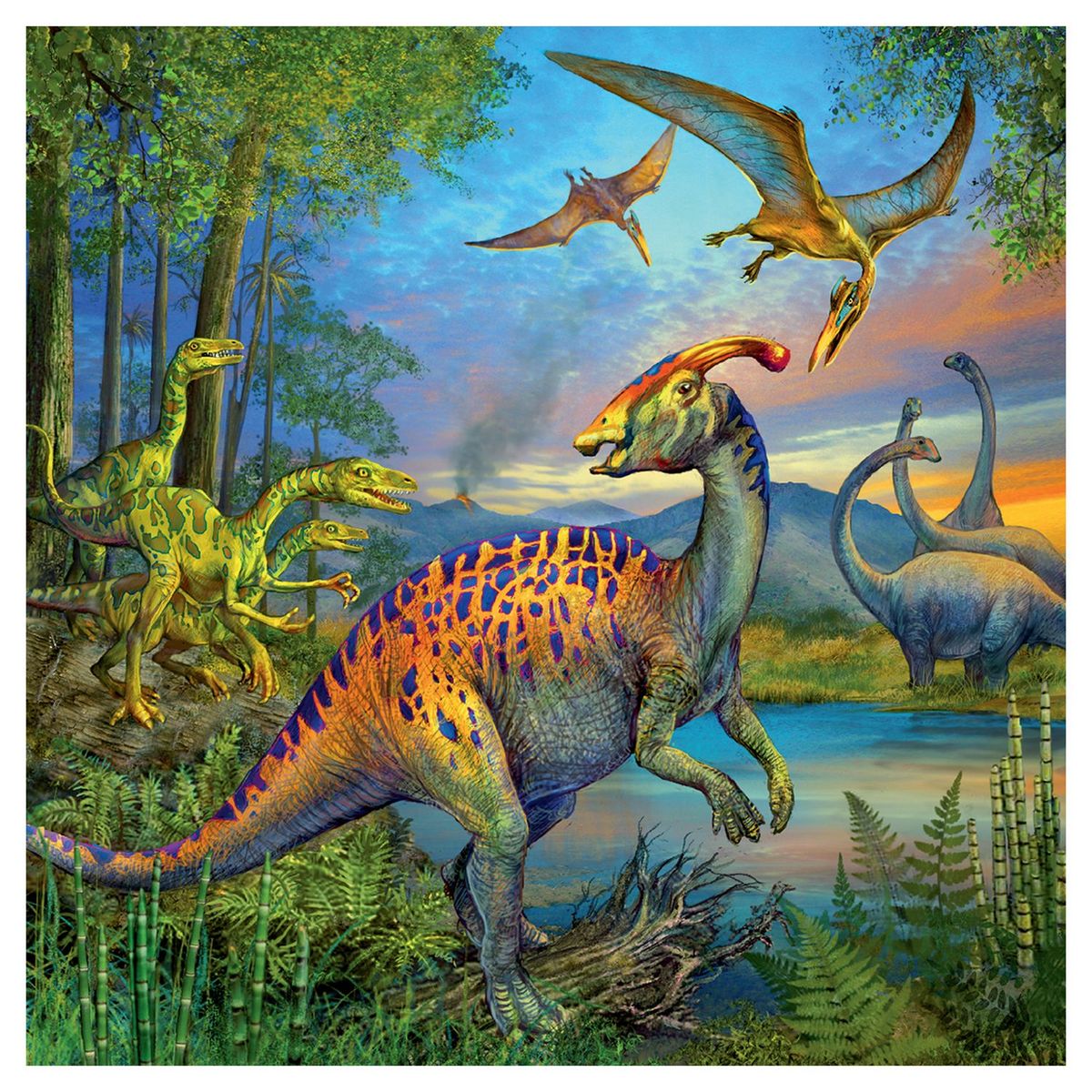 RAVENSBURGER Puzzles 3x49 pièces Fascination des Dinosaures