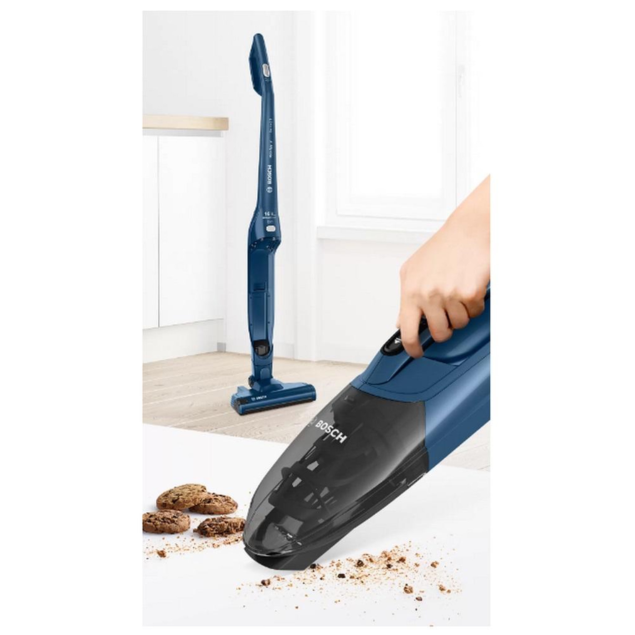 Voir la diapositive 6 : BOSCH Aspirateur balai 2en1 rechargeable 16v - bbhf216