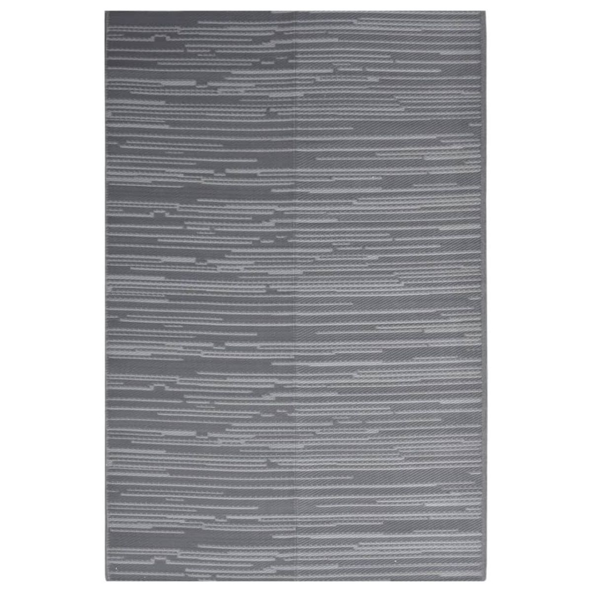 VIDAXL Tapis d'exterieur Anthracite 140x200 cm PP