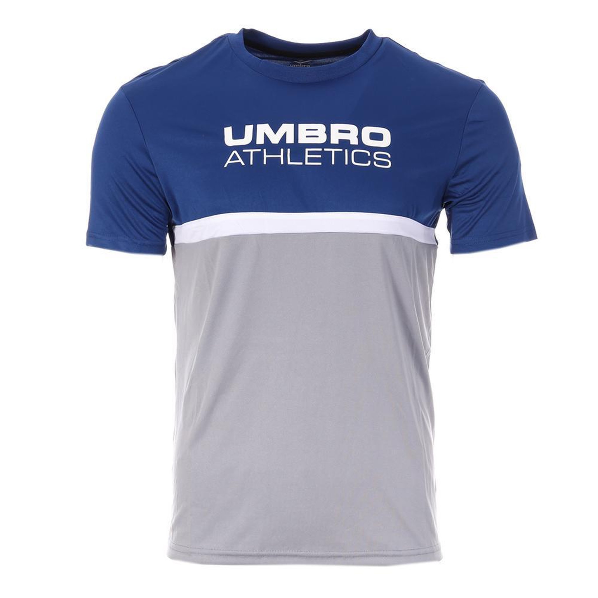 Voir la diapositive 1 : UMBRO T-Shirt Gris/Bleu Homme Umbro Spa Net