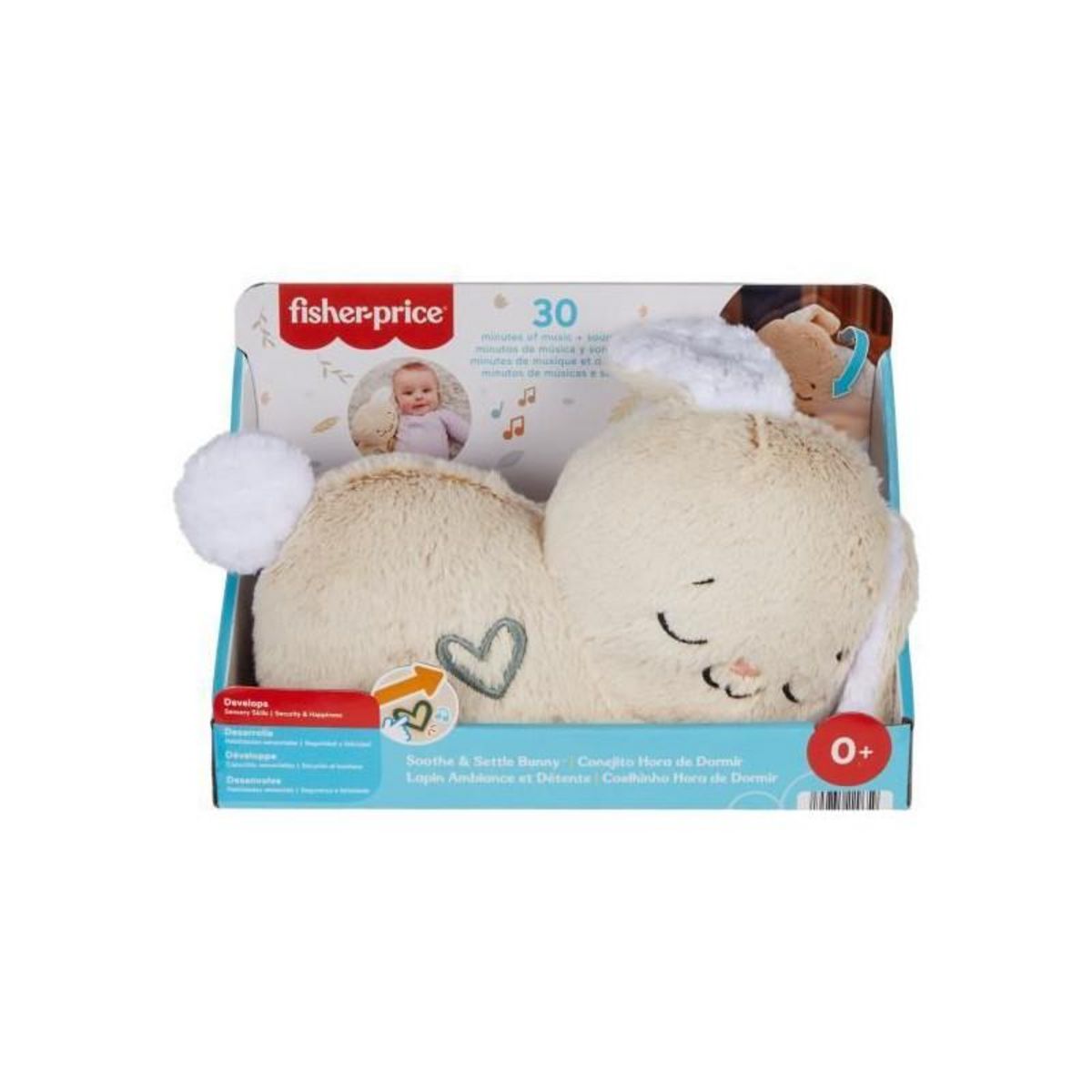 FISHER PRICE Fisher-Price-Mon Lapin Câlin-Peluche veilleuse personnalisable HXG97