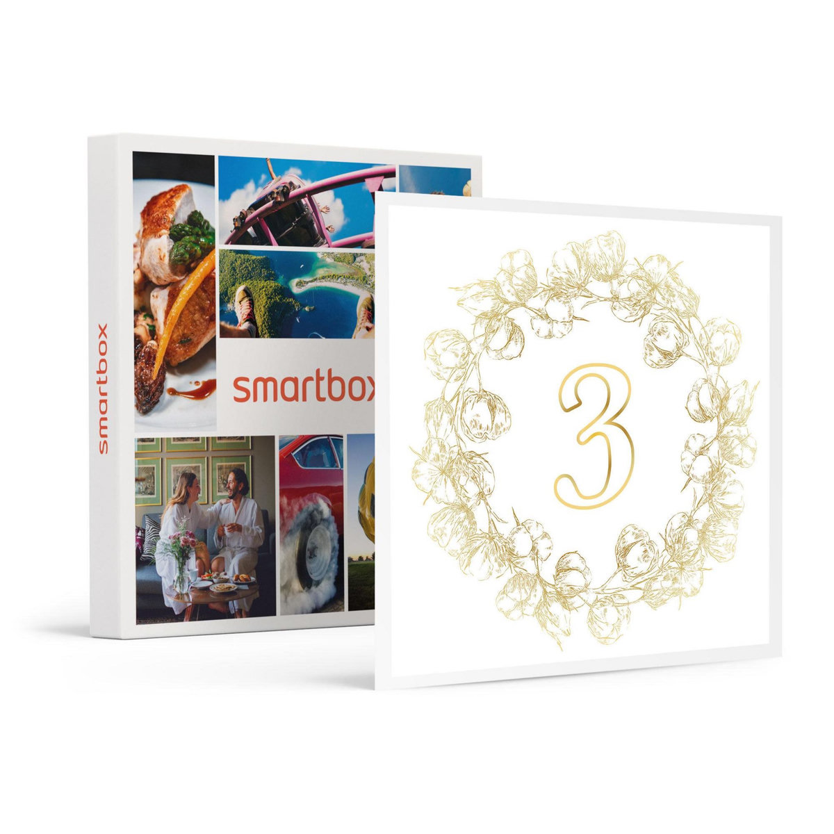 Smartbox Noces de froment : 3e anniversaire de mariage de rêve ! - Coffret Cadeau Multi-thèmes