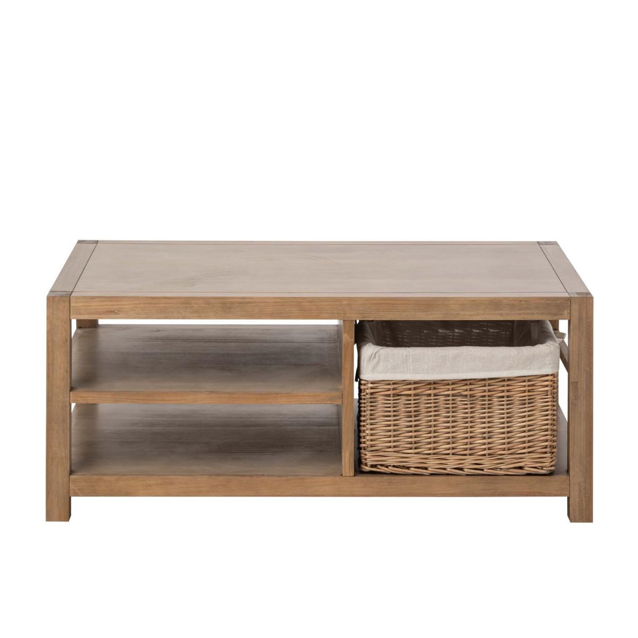 Voir la diapositive 4 : J-LINE Table basse en bois  blois  120cm naturel