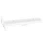 Voir la diapositive 6 : VIDAXL Etageres murales 4 pcs Blanc 60x9x3 cm