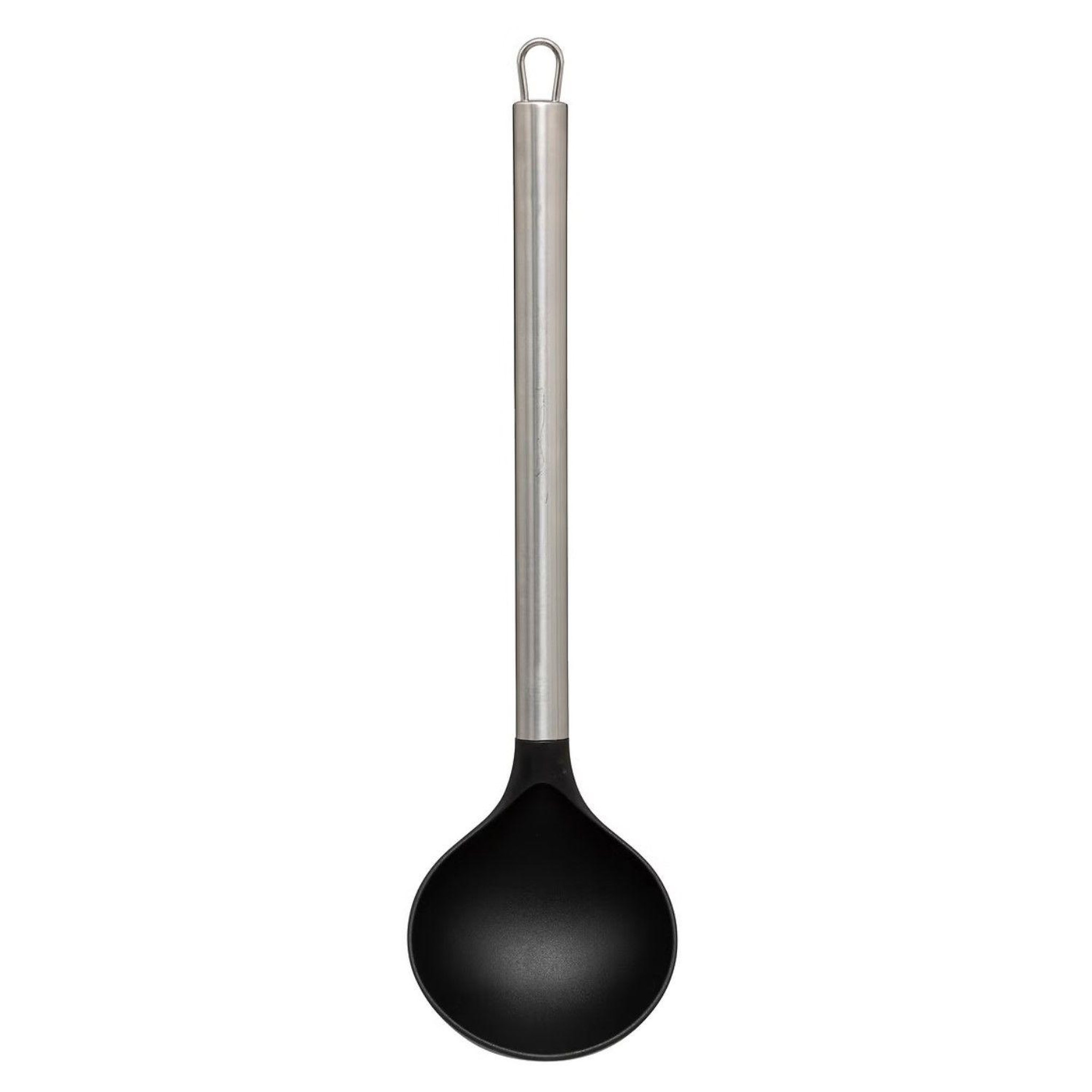 Voir la diapositive 6 : FIVE Ensemble de 5 ustensiles avec leur pot de rangement en inox - Noir et gris
