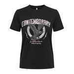 Only T-shirt Noir Femme Only Lima. Coloris disponibles : Noir