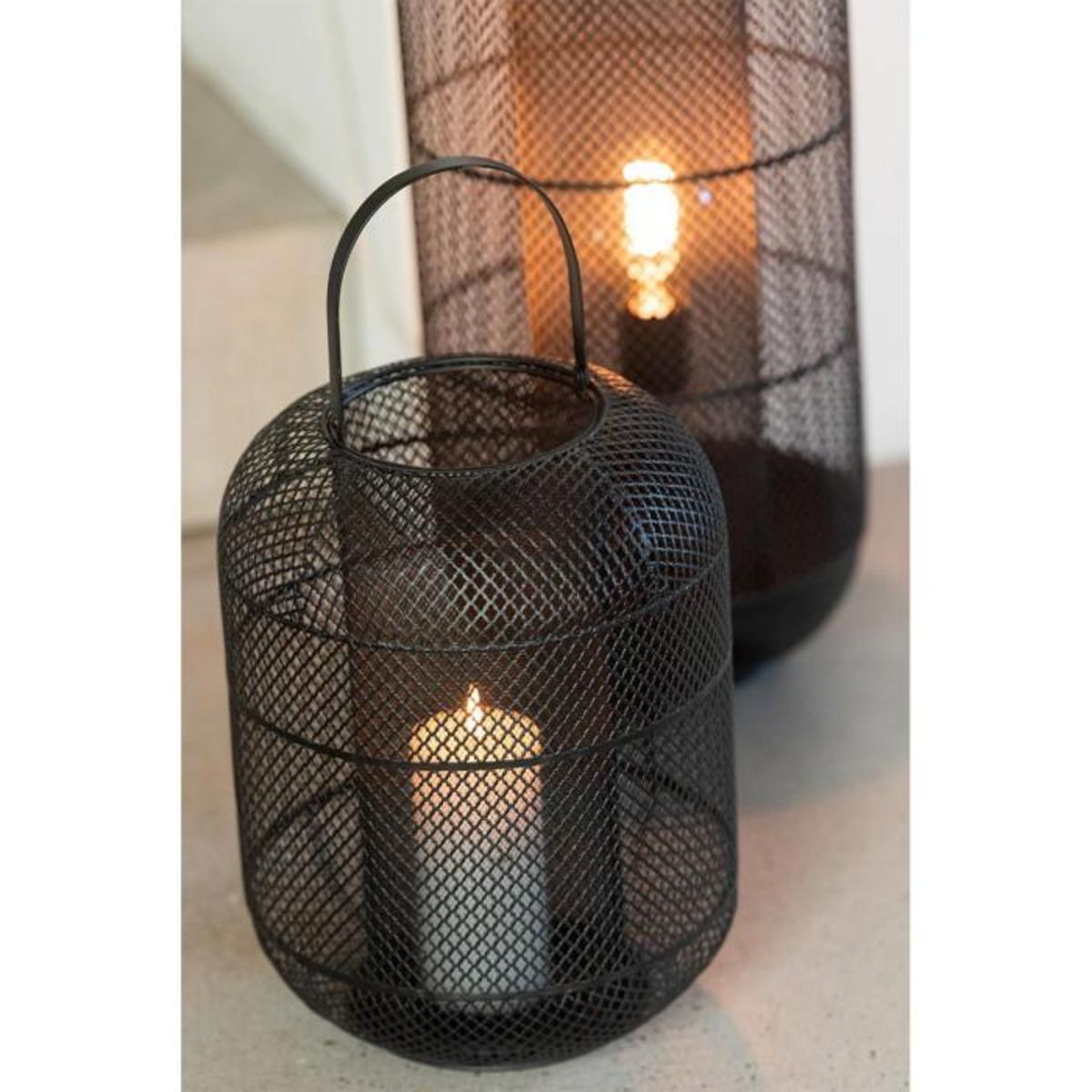 Paris Prix Lanterne Déco en Métal  Donny  51cm Noir