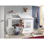 Voir la diapositive 3 : Paris Prix Pack - Lit Cabane Enfant & Tiroir  Housebed II  90x200cm lanc