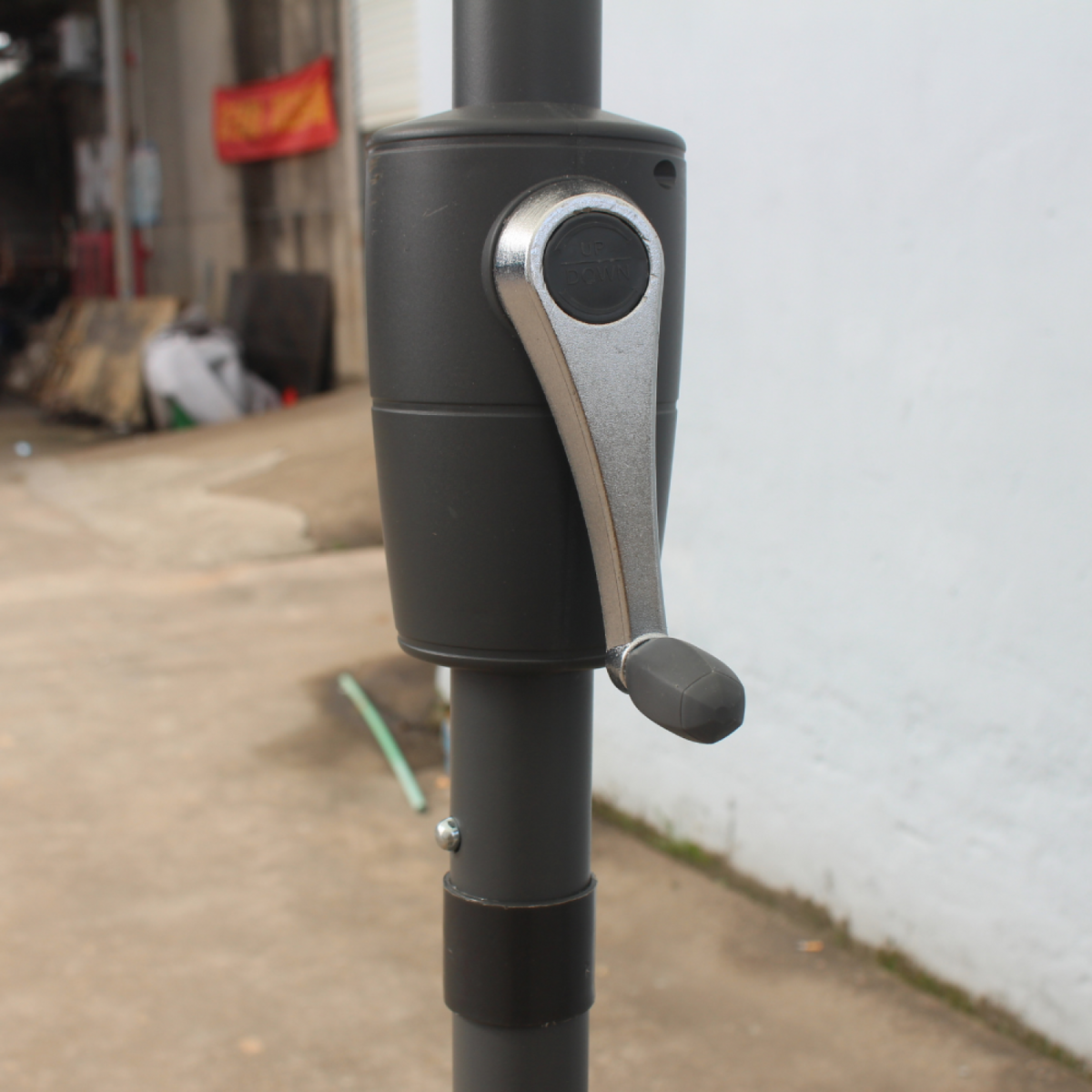 CONCEPT USINE Parasol double 2x4m gris SIENA