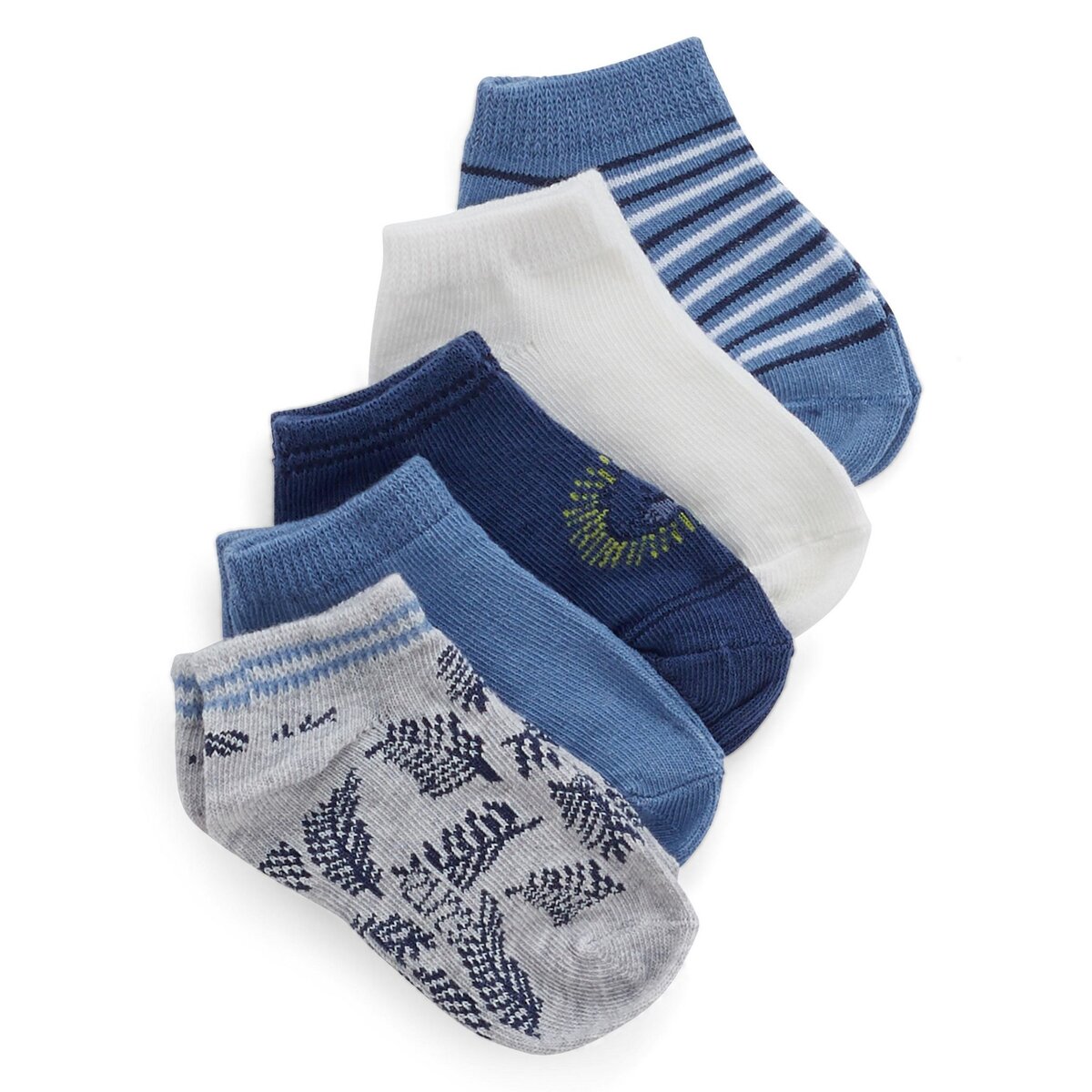 IN EXTENSO Lot de 5 paires de chaussettes bébé garçon