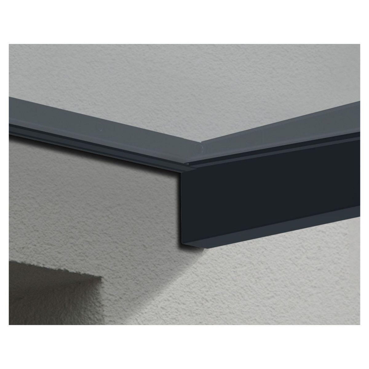 Canopia by PALRAM Marquise 95 x 160 cm Anthracite - SOPHIA 1600