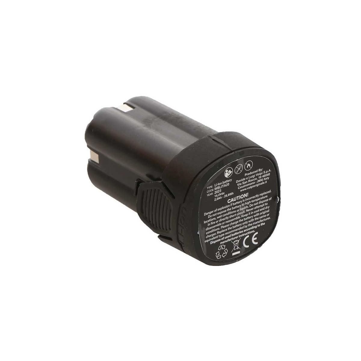 ORIGINALE VOLPI Pulvérisateur Électrique à Batterie 16L 8 Bar 2 Batteries Lithium 2Ah Chargeur Jet 5m Végetaux Toiture VOLPI