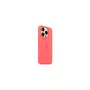 APPLE Coque iPhone 15 Pro MagSafe silicone Goyave