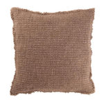 Paris Prix Coussin Déco  Effiloché  50x50cm Taupe