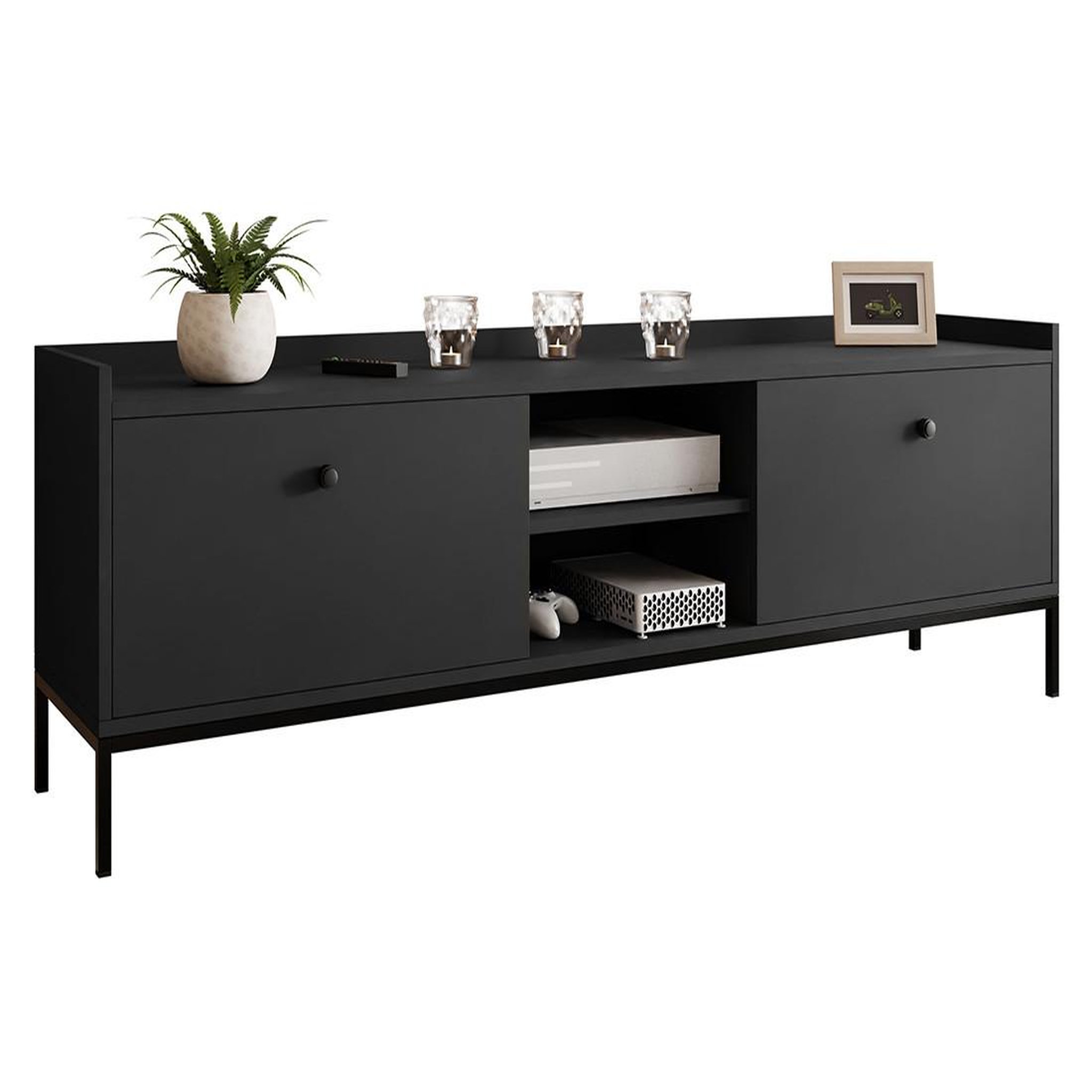 Voir la diapositive 2 : BEST MOBILIER Filipo - meuble tv - 180 cm