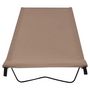 Voir la diapositive 3 : VIDAXL Lits de camping 2 pcs 180x60x19 cm Tissu Oxford et acier Taupe