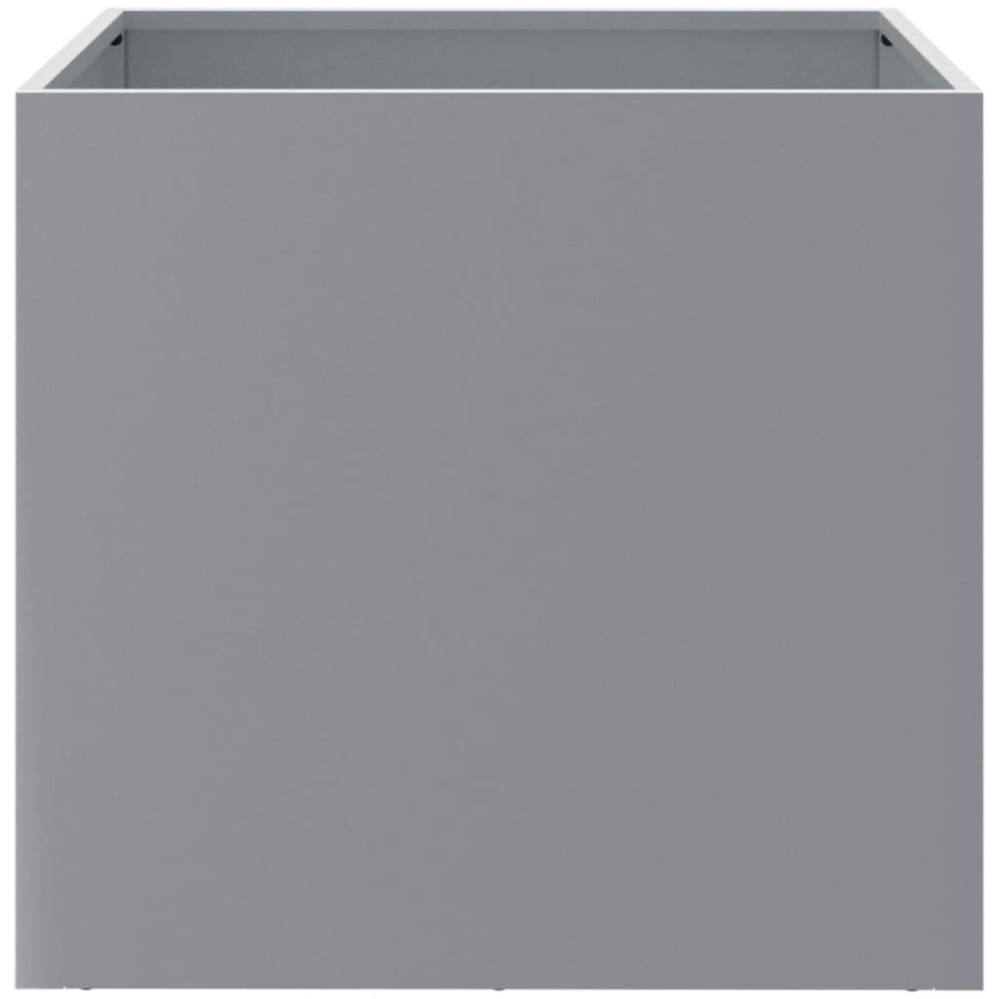 Voir la diapositive 5 : VIDAXL Jardinieres 2 pcs argente 49x47x46 cm acier galvanise