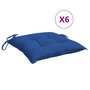 Voir la diapositive 2 : VIDAXL Coussins de palette lot de 6 bleu 50x50x7 cm tissu oxford