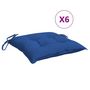 Voir la diapositive 2 : VIDAXL Coussins de palette lot de 6 bleu 50x50x7 cm tissu oxford