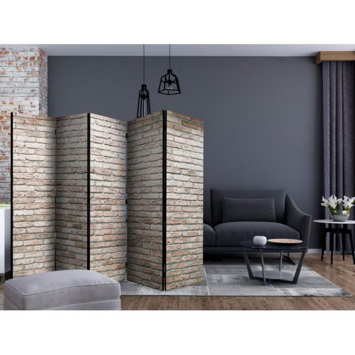Paris Prix Paravent 5 Volets  Elegant Brick  172x225cm