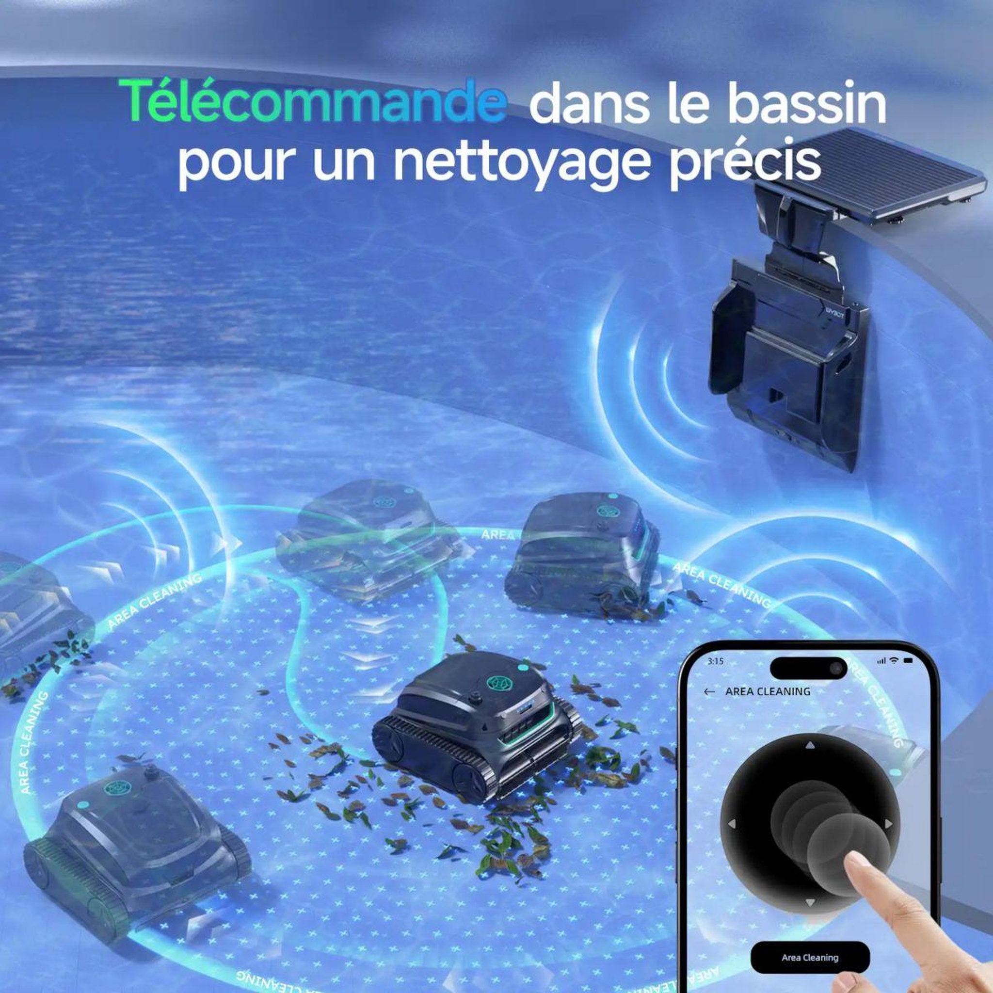 Voir la diapositive 5 : WYBOT Robot piscine s2 solar