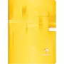 CLAIREFONTAINE Cahier piqué 24x32cm 96 pages petits carreaux 5x5 jaune