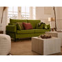 Voir la diapositive 3 : LISA DESIGN Ercolano - canapé 3 places convertible - couchage quotidien - matelas 11 cm - en velours