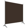 Voir la diapositive 2 : VIDAXL Cloison de separation marron 175x180 cm tissu