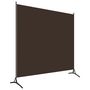 Voir la diapositive 2 : VIDAXL Cloison de separation marron 175x180 cm tissu